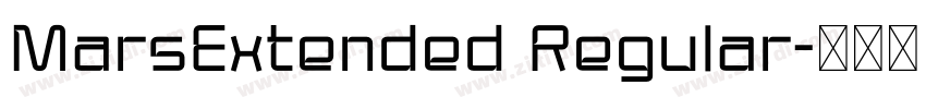 MarsExtended Regular字体转换